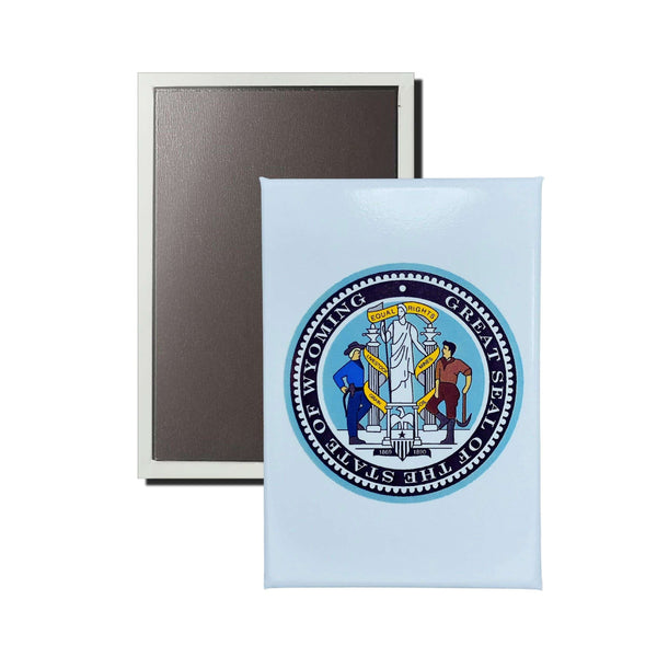 Vertikaler Magnet – Wappen des US-Bundesstaates Wyoming