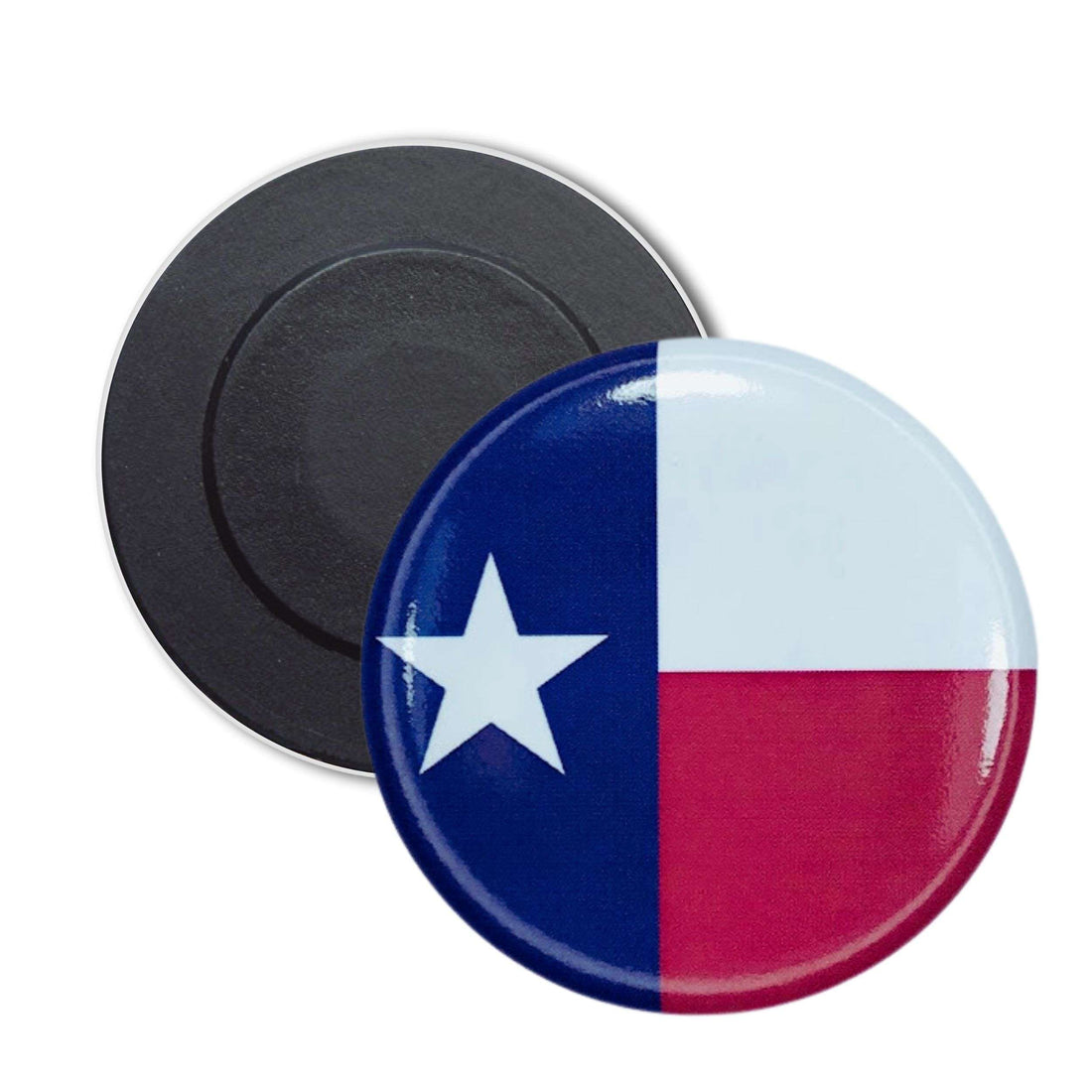 Runder Magnet – Flagge des US-Bundesstaates Texas