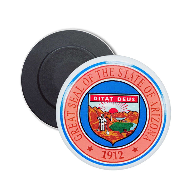 Runder Magnet – Staatswappen von Arizona – USA