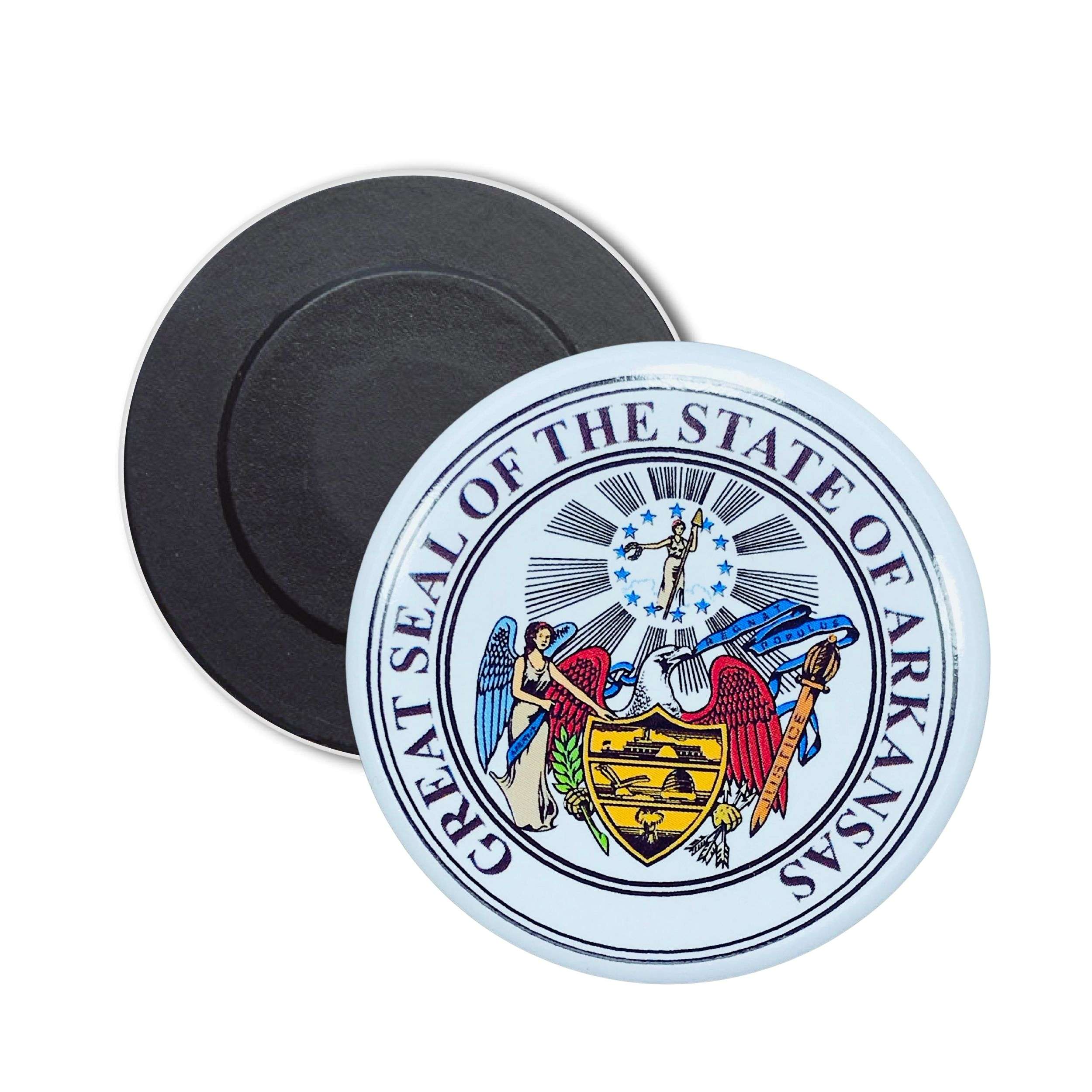 Round Magnet - Arkansas State Shield - USA– Astur Pins