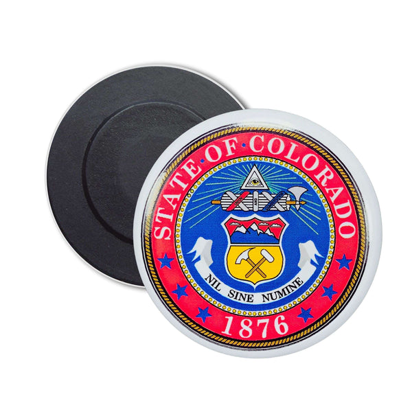 Runder Magnet – Staatswappen von Colorado – USA