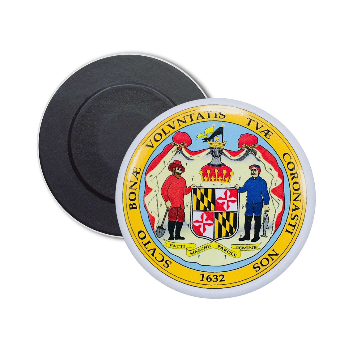 Runder Magnet – Staatswappen von Maryland – USA