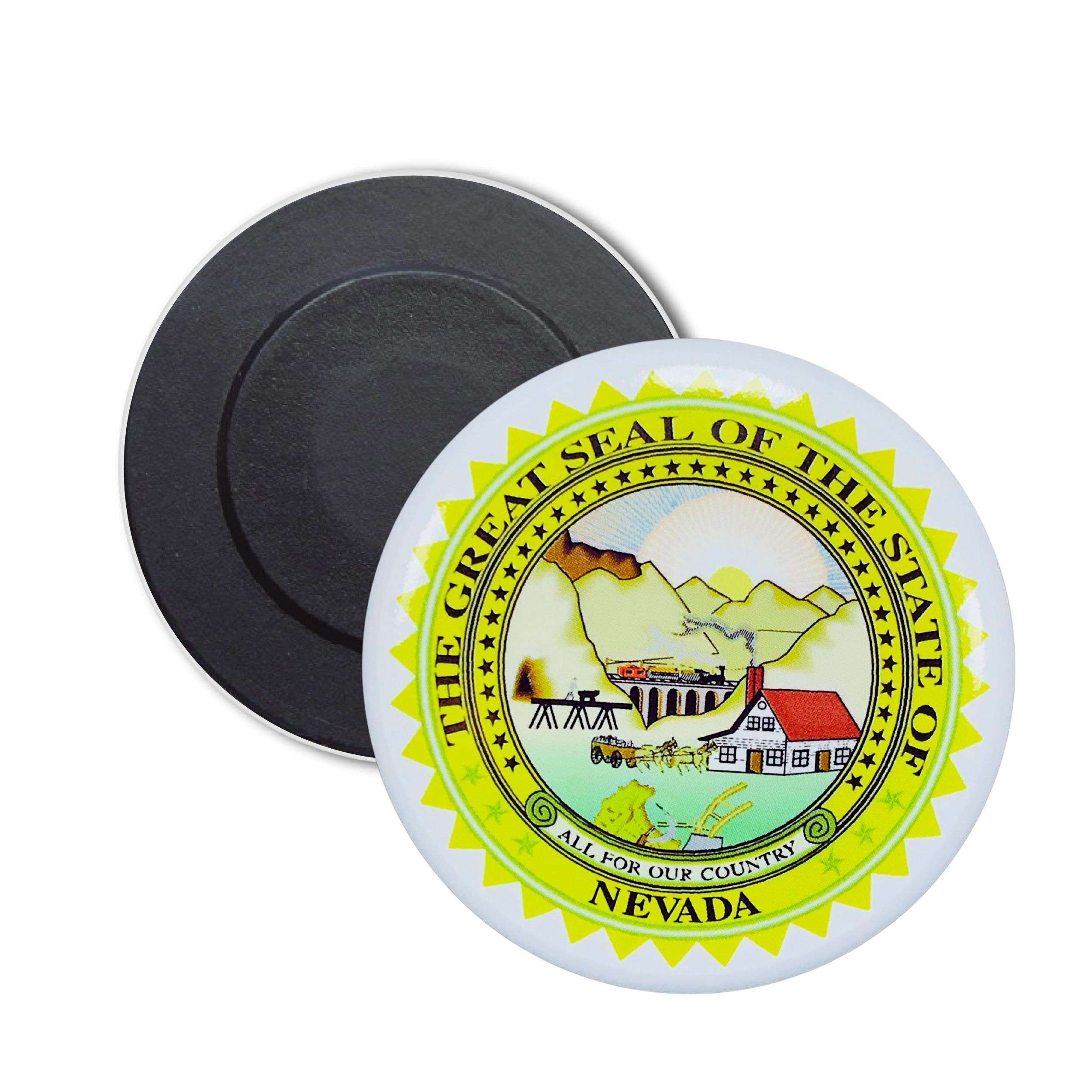 Round Magnet - Nevada State Shield - USA– Astur Pins