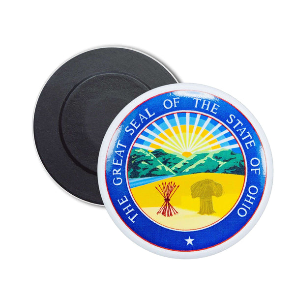 Runder Magnet – Staatssiegel von Ohio – USA