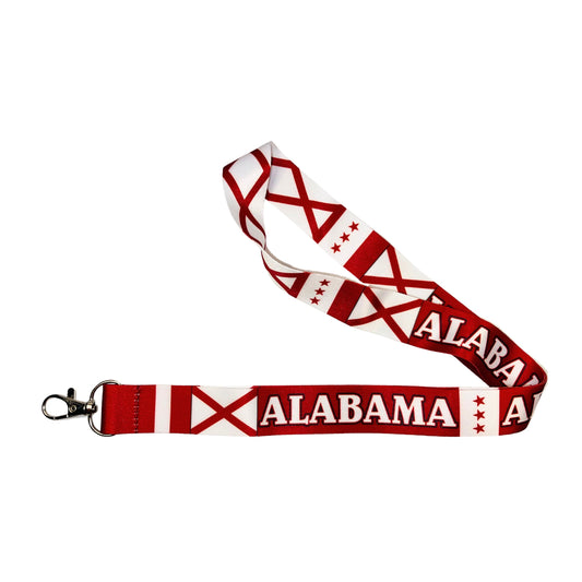 Lanyard Cinta Cuello Bandera Estado Alabama Usa L063