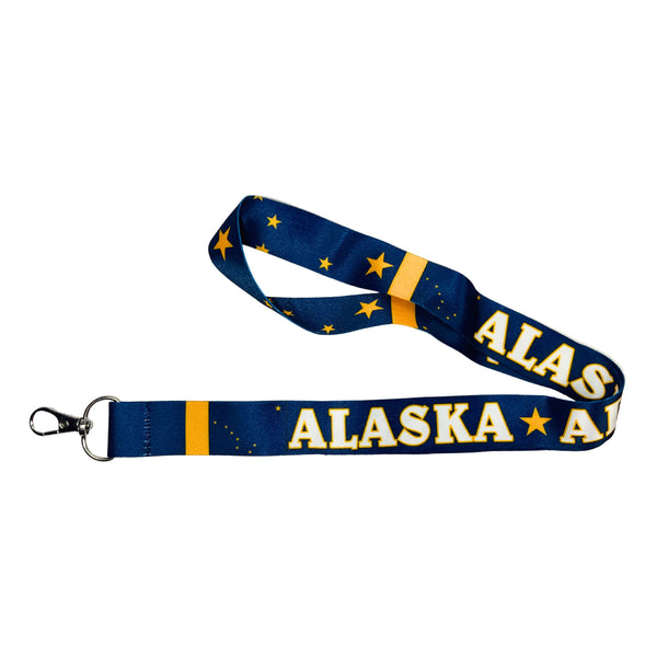 Lanyard - Neck Strap - Alaska State Flag - USA - L060