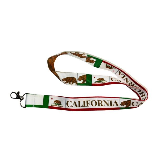Lanyard - Cinta Cuello - Bandera Estado California - USA - L064