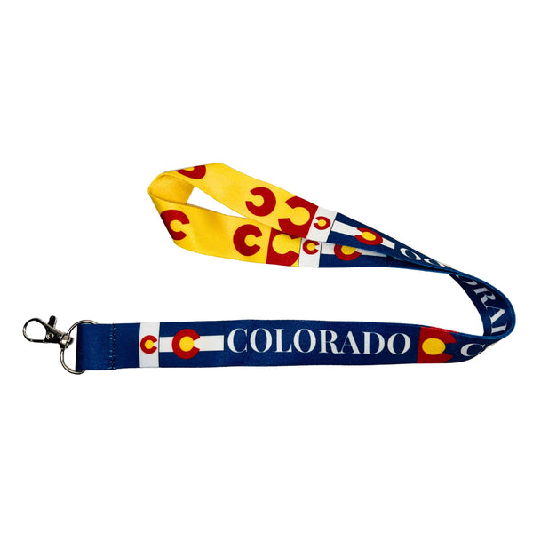 Lanyard - Neck Strap - Colorado State Flag - USA - L065