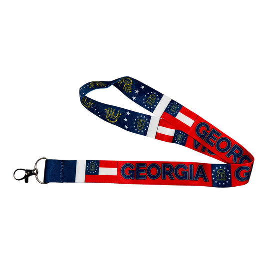 Lanyard Cinta Cuello Bandera Estado Georgia Usa L069