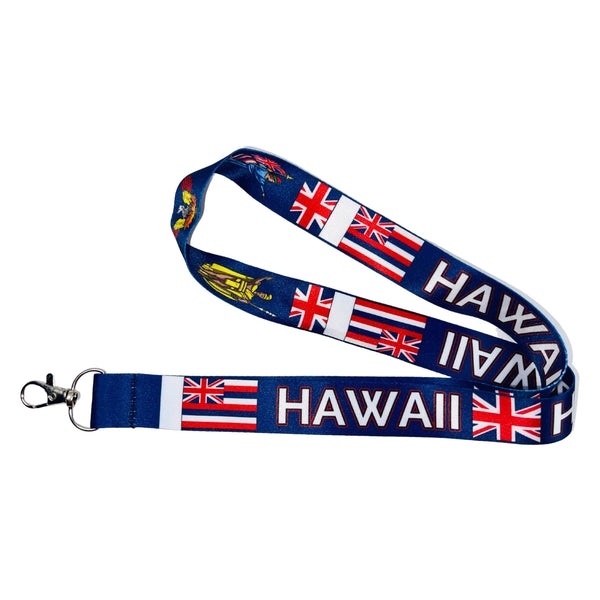 Lanyard - Neck Strap - Hawaii State Flag - USA - L070