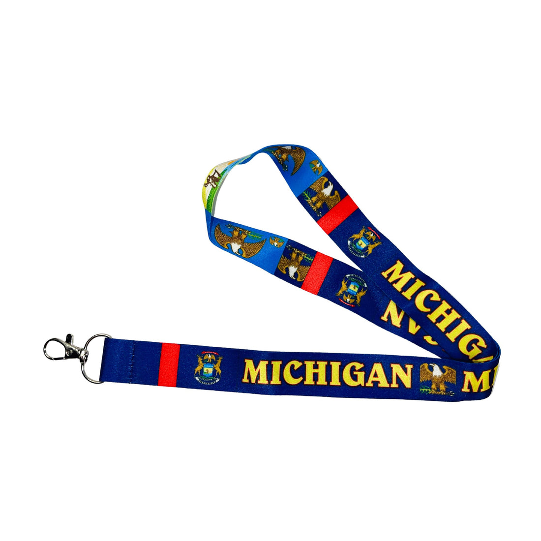 Lanyard - Neck Strap - Michigan State Flag - USA - L078