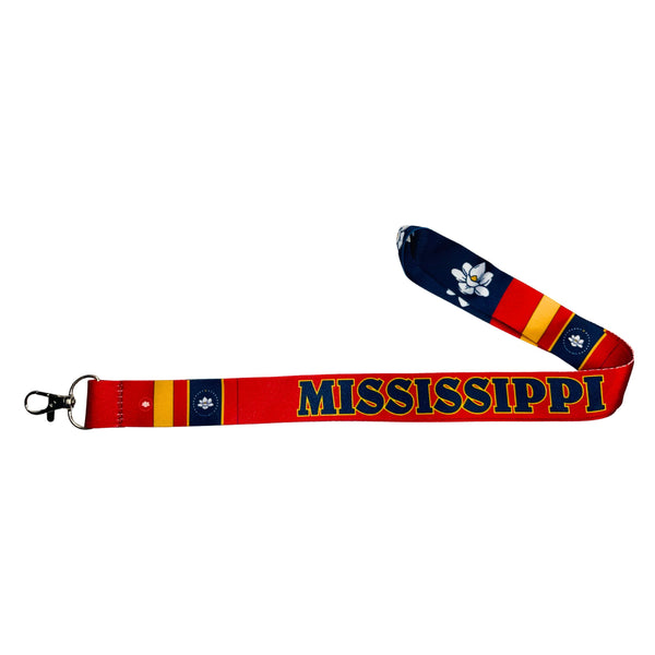 Lanyard - Neck Strap - Mississippi State Flag - USA - L080