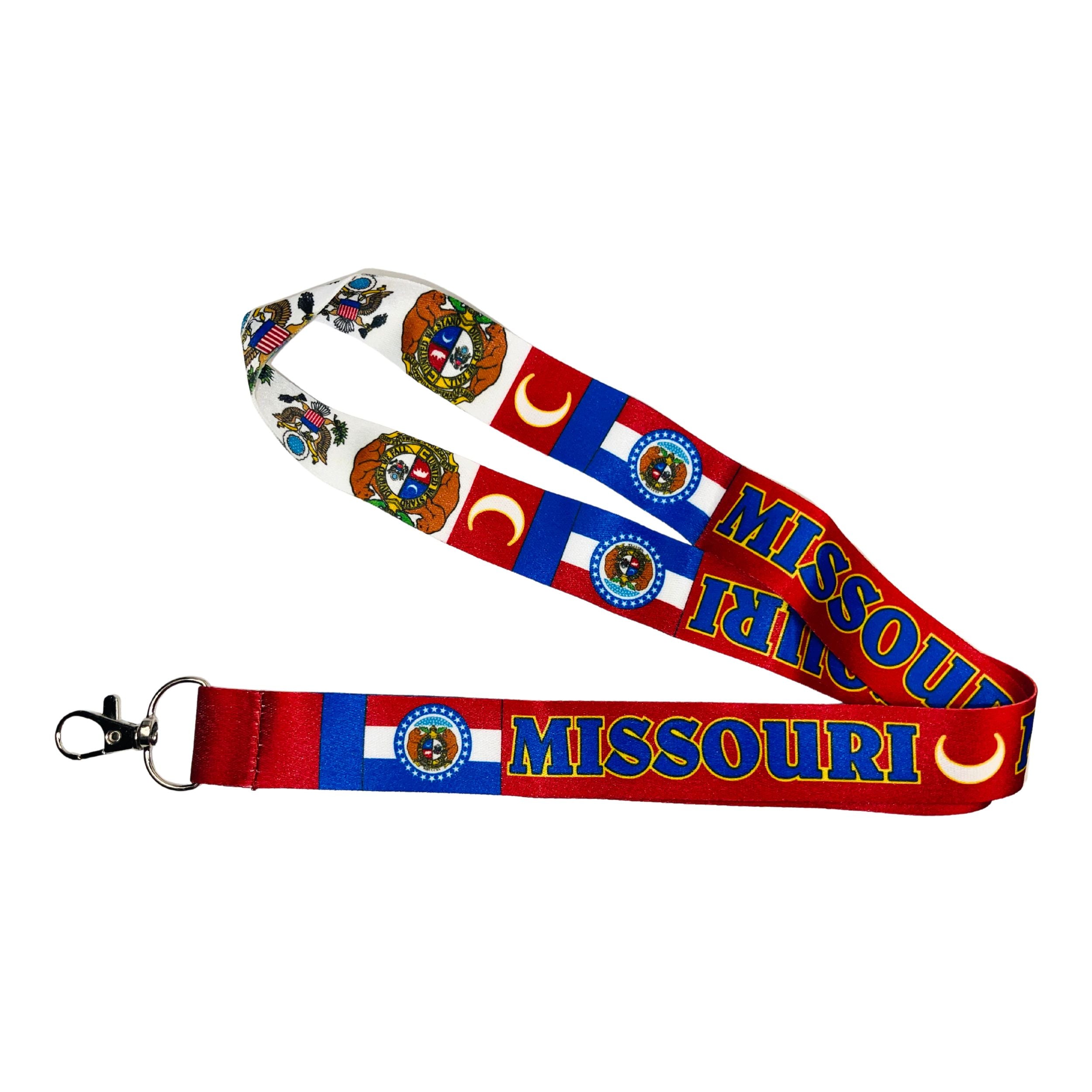 Lanyard Cinta Cuello Bandera Estado Missouri Usa L079