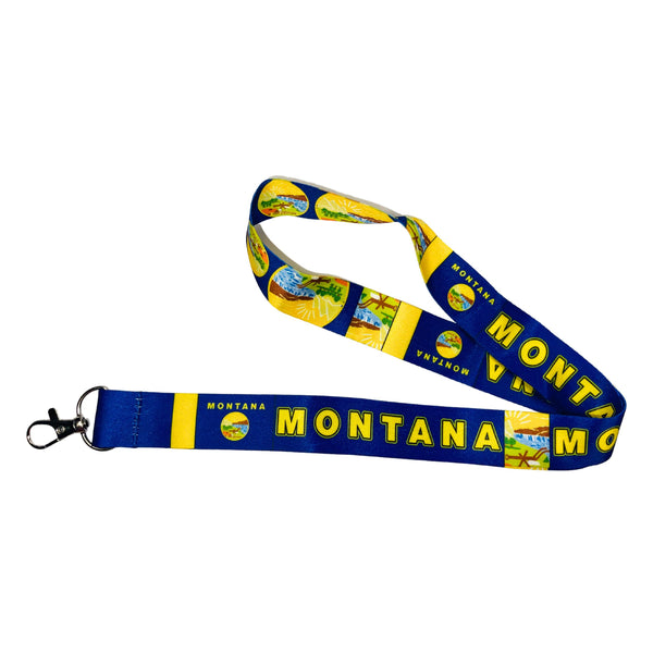 Lanyard - Neck Strap - Montana State Flag - USA - L082