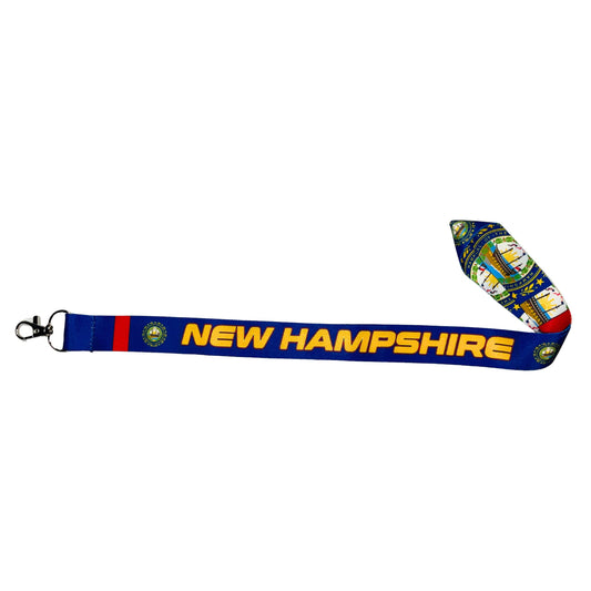Lanyard Cinta Cuello Bandera Estado New Hampshire Usa L084