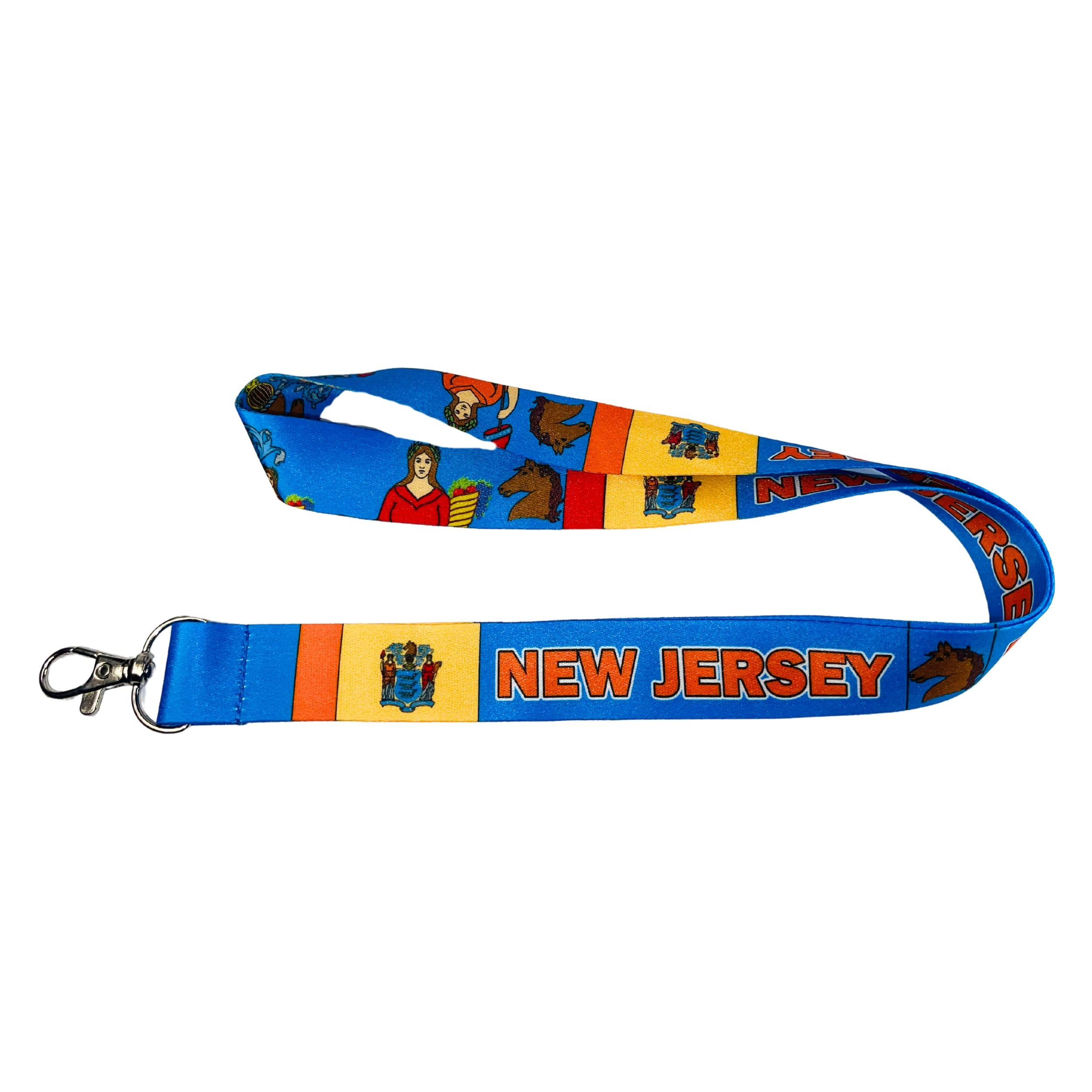 Lanyard Cinta Cuello Bandera Estado New Jersey Usa L085