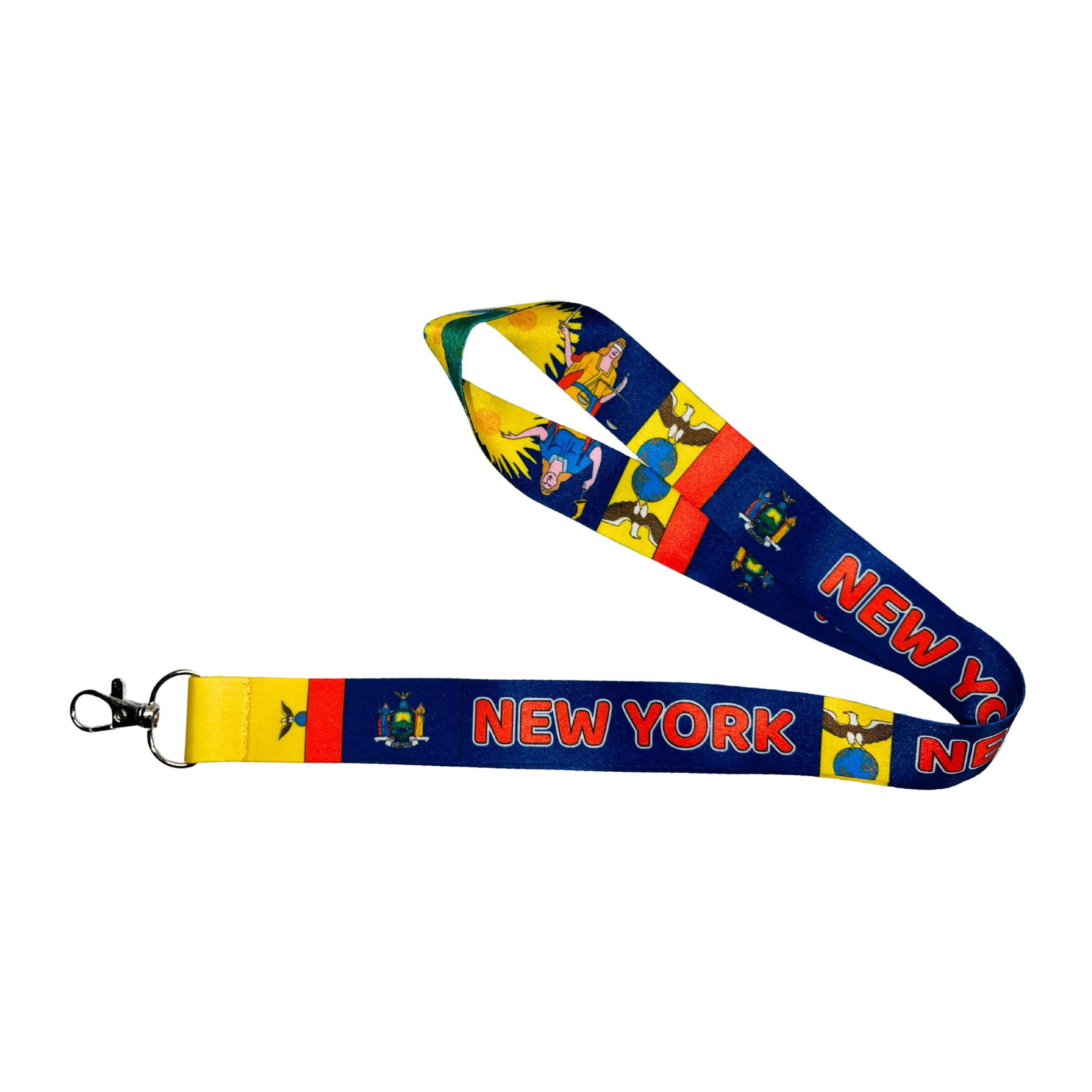 Lanyard Cinta Cuello Bandera Estado New York Usa L087