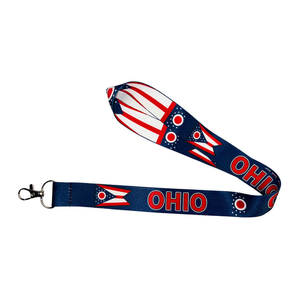 Lanyard - Neck Strap - Ohio State Flag - USA - L107