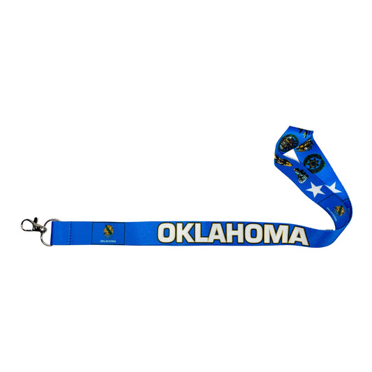 Lanyard Cinta Cuello Bandera Estado Oklahoma Usa L108