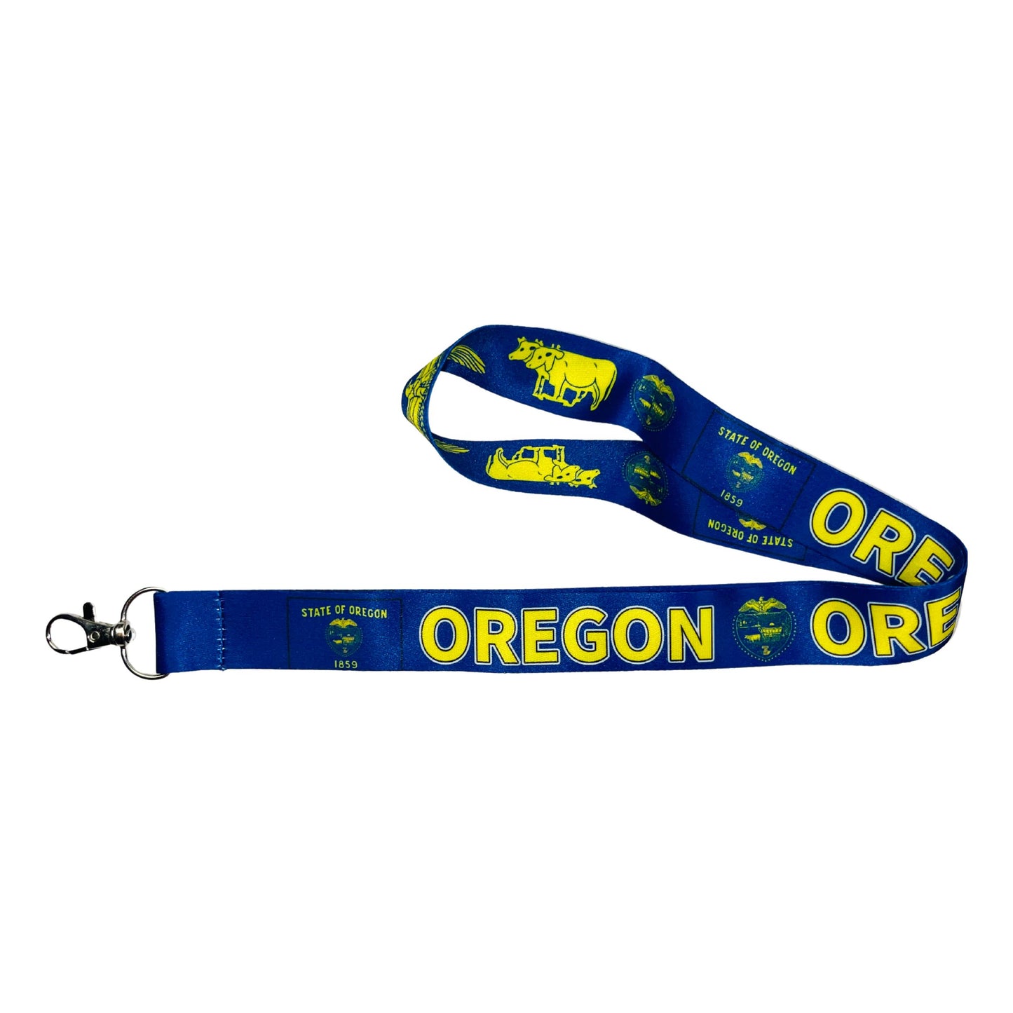 Lanyard Cinta Cuello Bandera Estado Oregon Usa L109