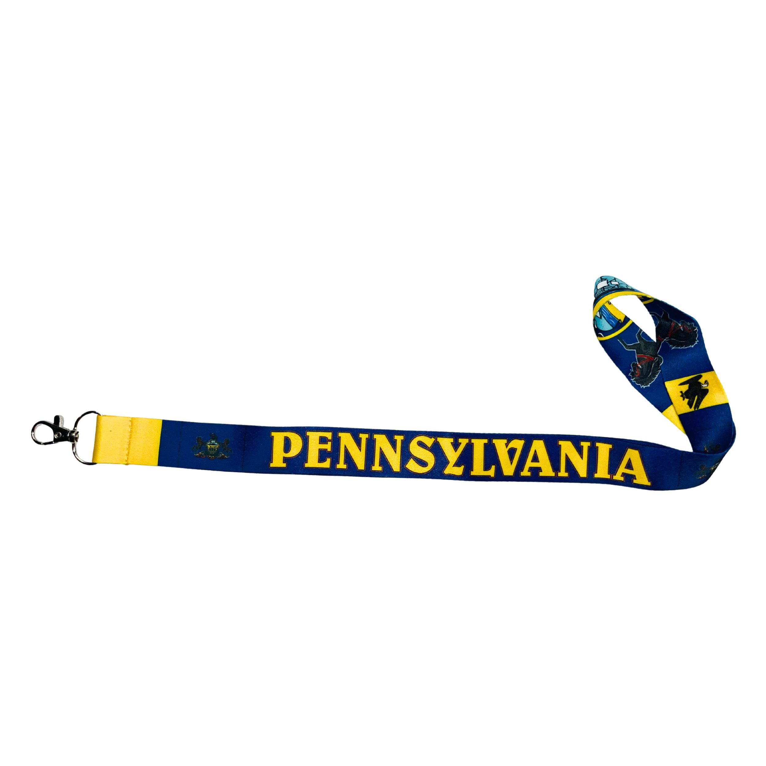 Lanyard Cinta Cuello Bandera Estado Pennsylvania Usa L092