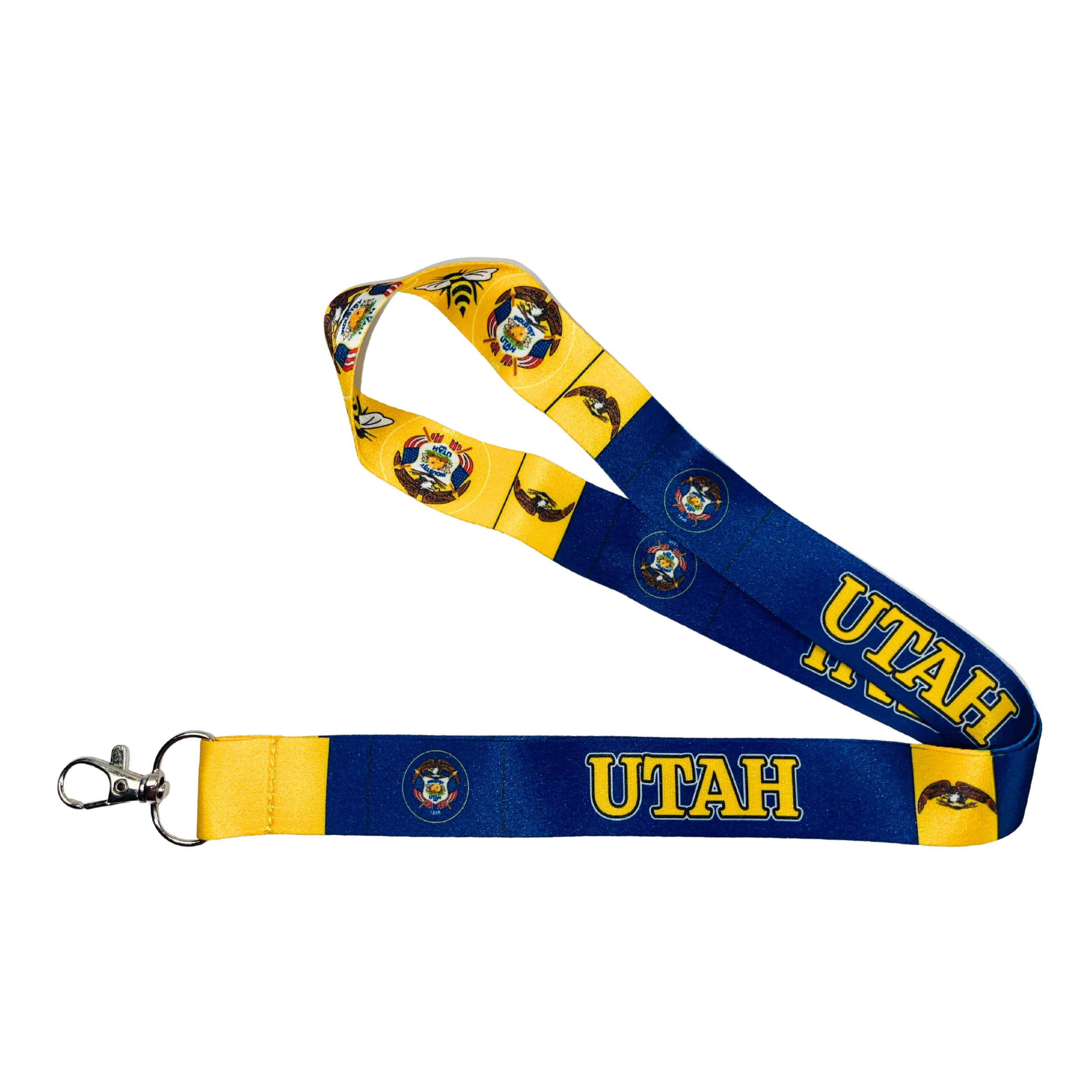 Lanyard Cinta Cuello Bandera Estado Utah Usa L098