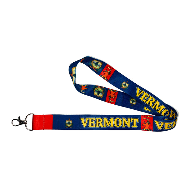 Lanyard - Neck Strap - Vermont State Flag - USA - L099