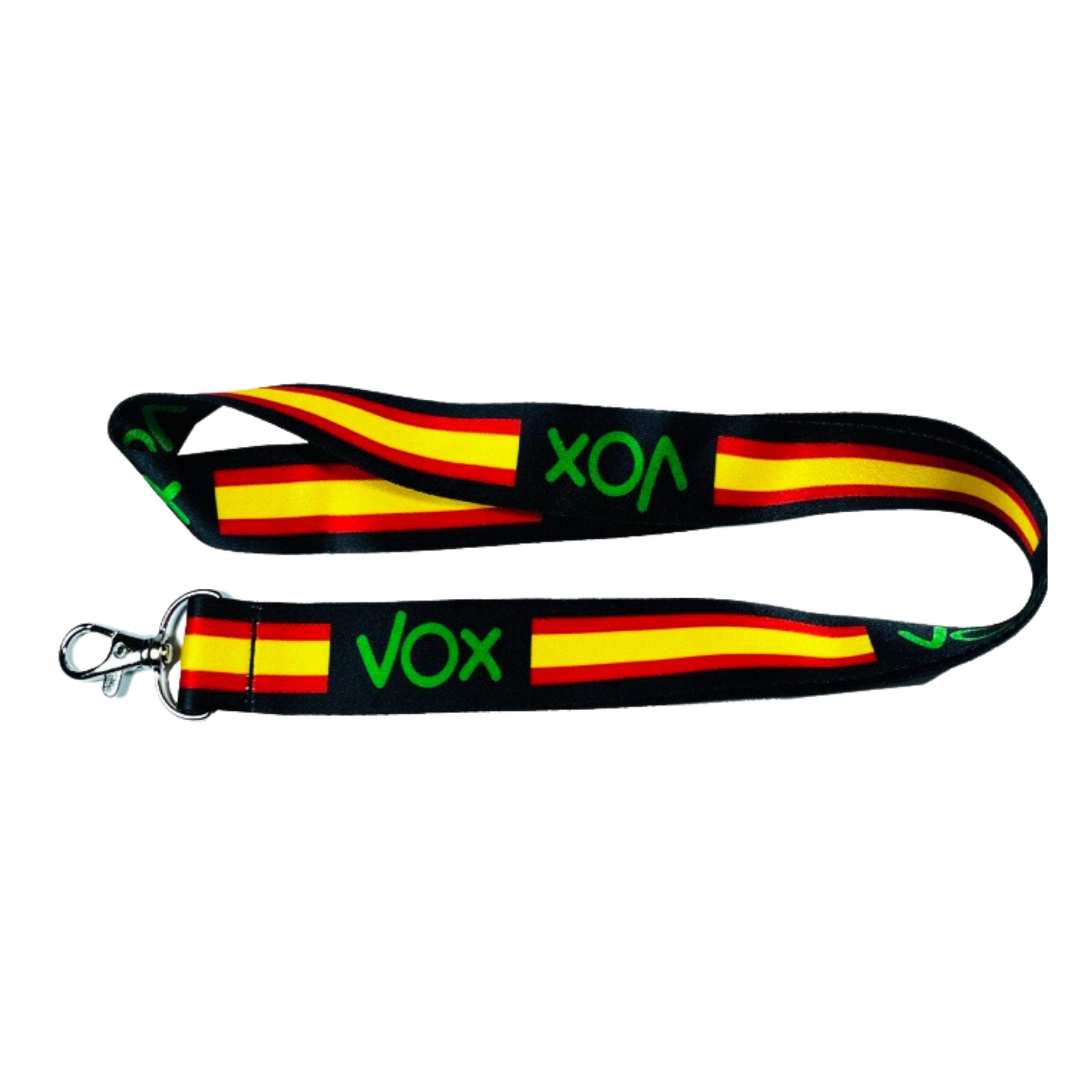 Lanyard – Cinta Cuello Bandera De Espana Vox L033