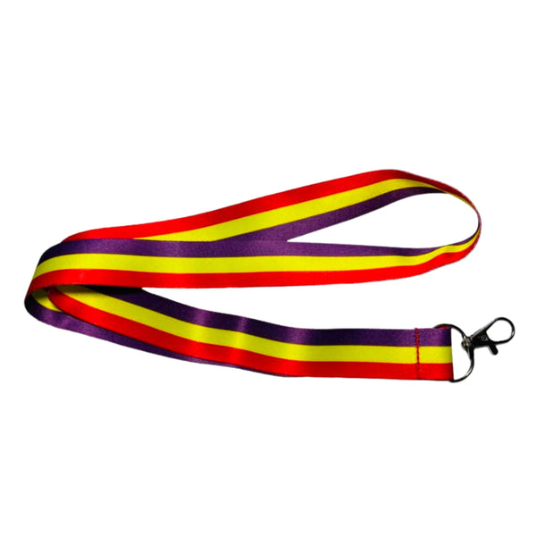 Lanyard – Neck Strap - Flag of the Spanish Republic - L003