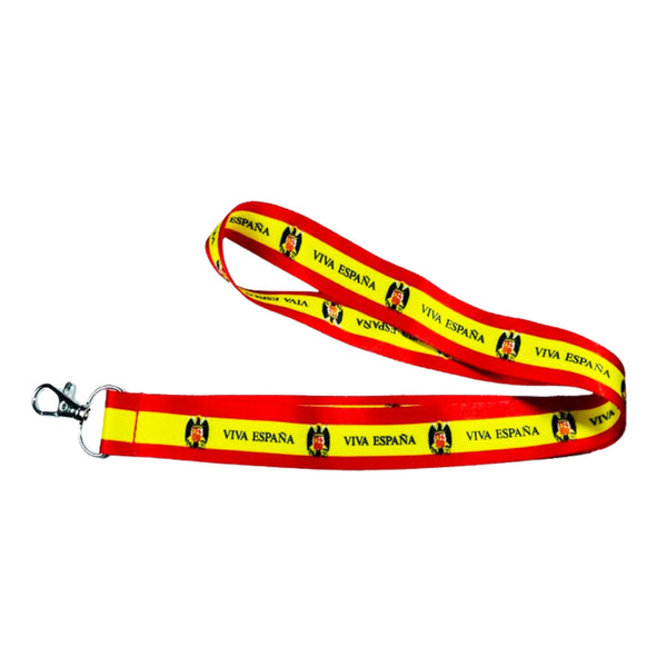 Lanyard – Neck Strap – Franco Aguila Flag Viva Spain – L038