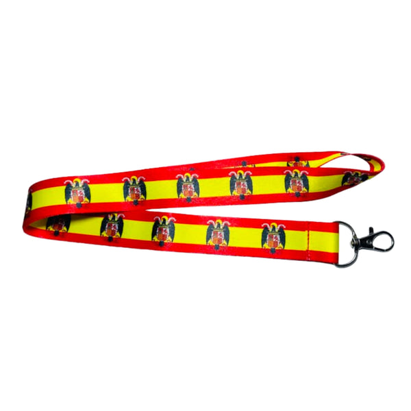 Lanyard – Ruban Tour de Cou - Drapeau Espagne Franco Aguila - L006
