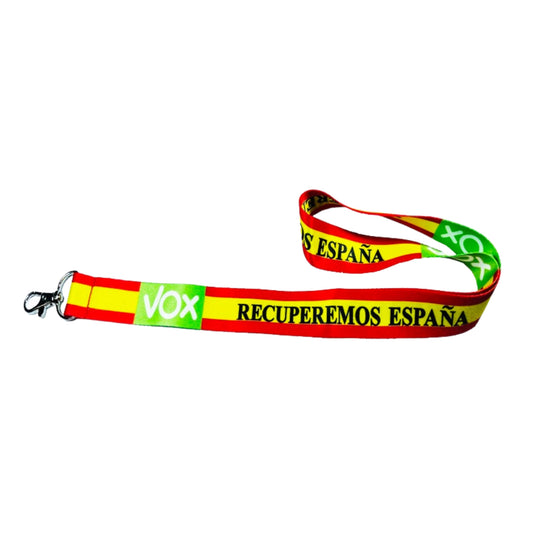 Lanyard – Cinta Cuello Recuperemos Espana Vox Bandera L053