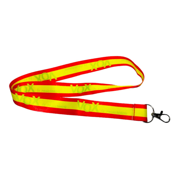 Lanyard – Neck Strap – Vox La Resistencia Flag Spain – L017