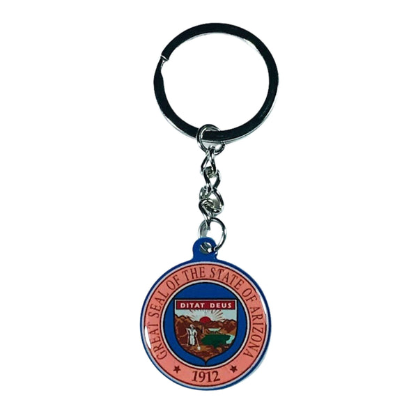 Porte-clés en métal - Bouclier de l'État de l'Arizona - USA