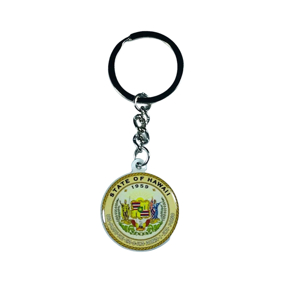 Metall-Schlüsselanhänger - Wappen des US-Bundesstaates Hawaii - USA