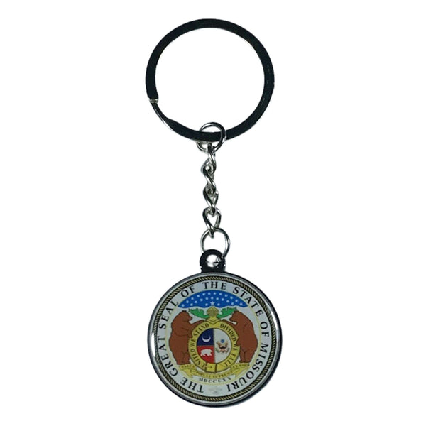 Metal Keychain - Missouri State Shield - USA