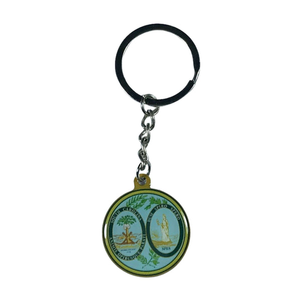 Metal Keychain - South Carolina State Shield - USA