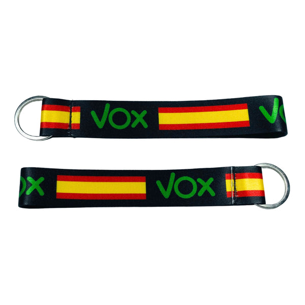 Fabric Keychain - Spanish Flag Vox - K033
