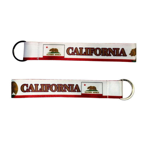 Porte-clés en tissu - Drapeau de l'État de Californie - USA - K064