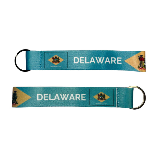 Llavero Tela Bandera Estado Delaware Usa K067