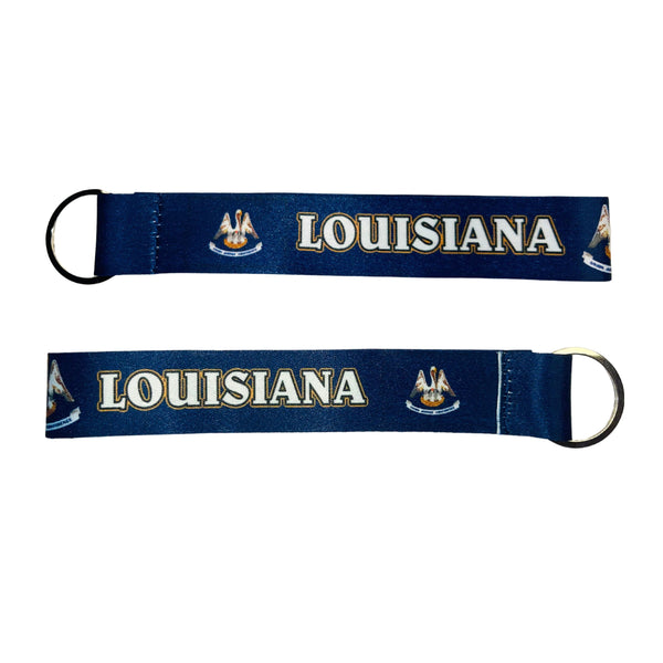 Fabric Keychain - Louisiana State Flag - USA - K088