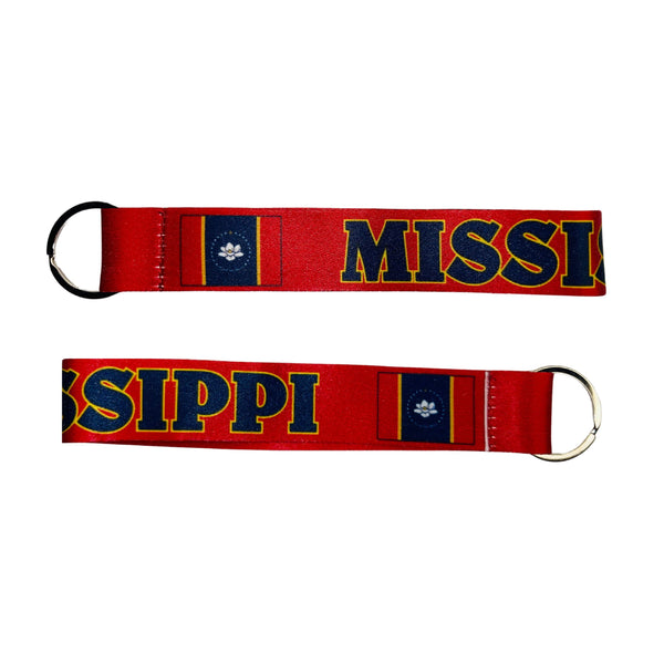 Fabric Keychain - Mississippi State Flag - USA - K080