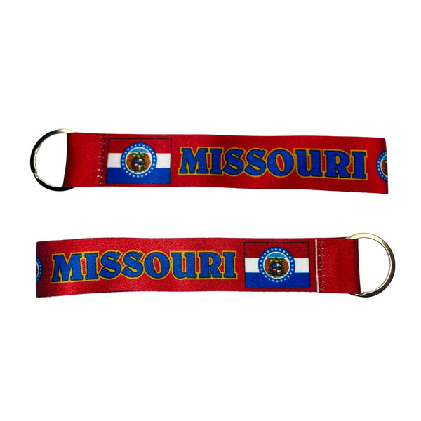 Fabric Keychain - Missouri State Flag - USA - K079