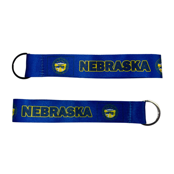 Fabric Keychain - Nebraska State Flag - USA - K081