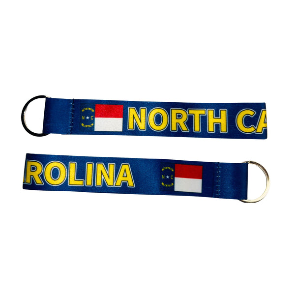 Fabric Keychain - North Carolina State Flag - USA - K105