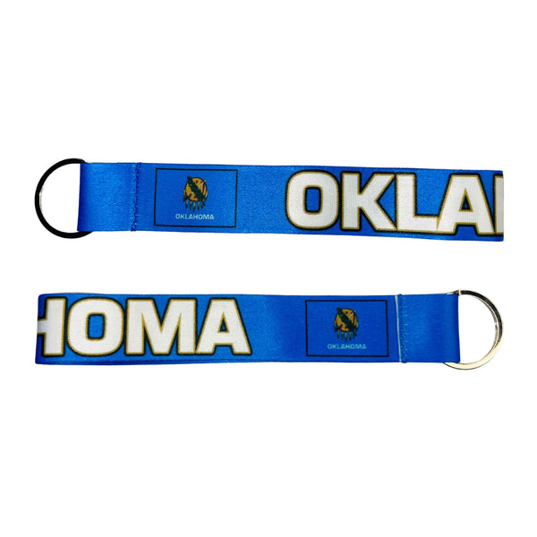 Fabric Keychain - Oklahoma State Flag - USA - K108