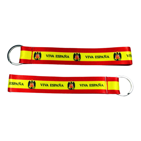 Fabric Keychain - Franco Aguila Flag Long Live Spain - K038