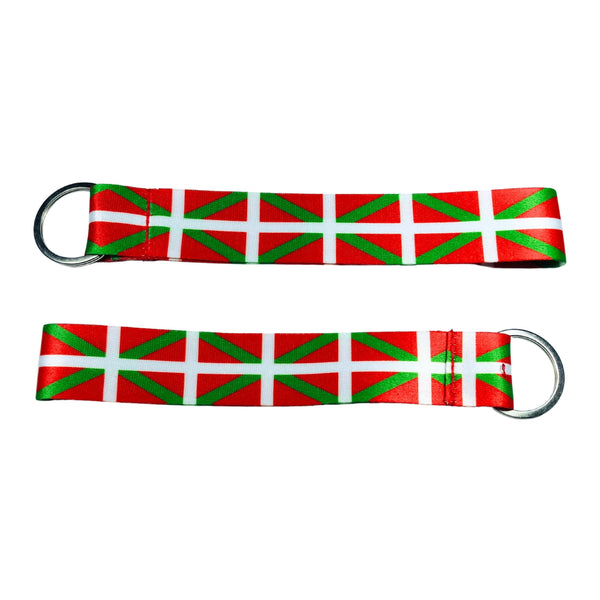 Fabric Keychain - Basque Country Flag - K030