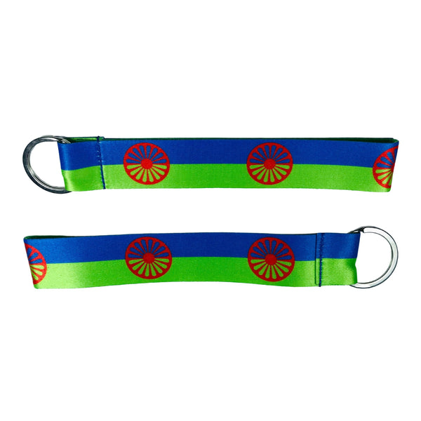 Fabric Keychain - Gypsy People Flag - K002
