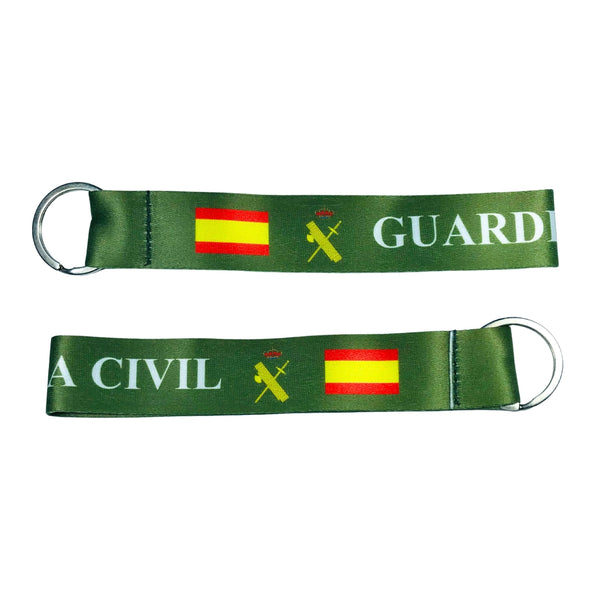 Llavero Tela - Guardia Civil Bandera España - K007